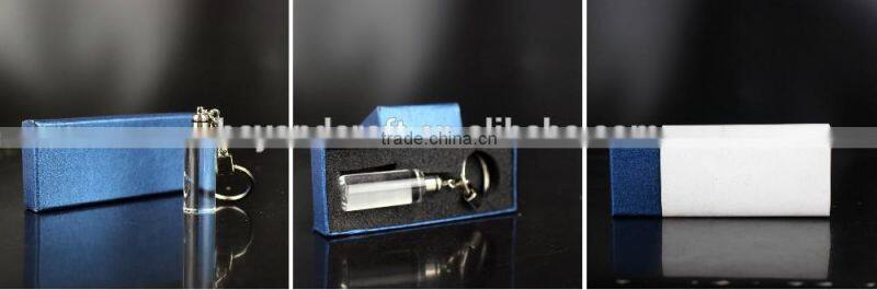 Color Print Image Crystal Glass Keychain for Birthday Gifts