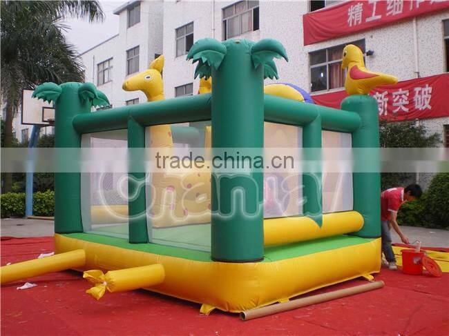 Cartoon theme 0.55mm pvc tarpaulin commercial inflatable bouncer