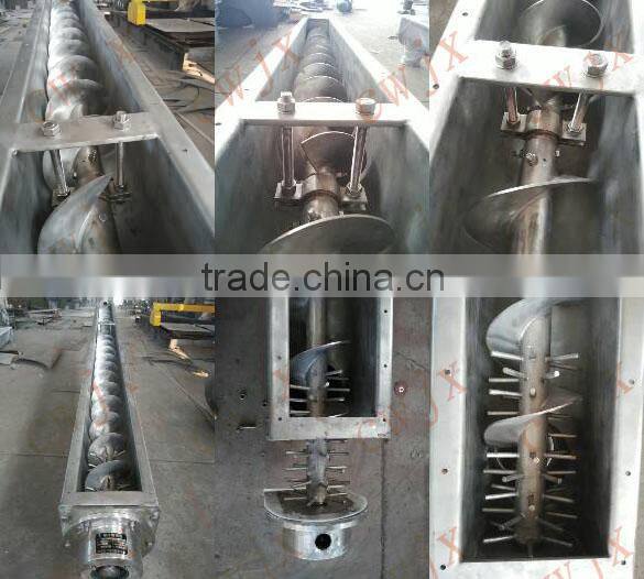 Stainless steel shaft screw conveyor for material handing equipment
