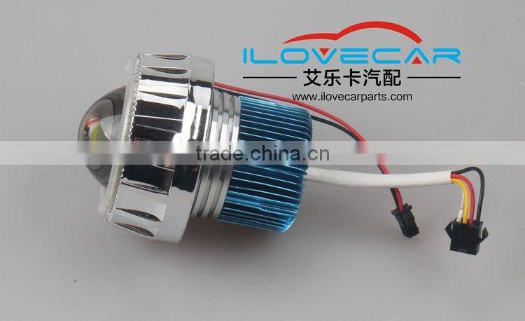 Wholesale price motorcycle Headlight kit, LED projector lens with cloorful angel eyes