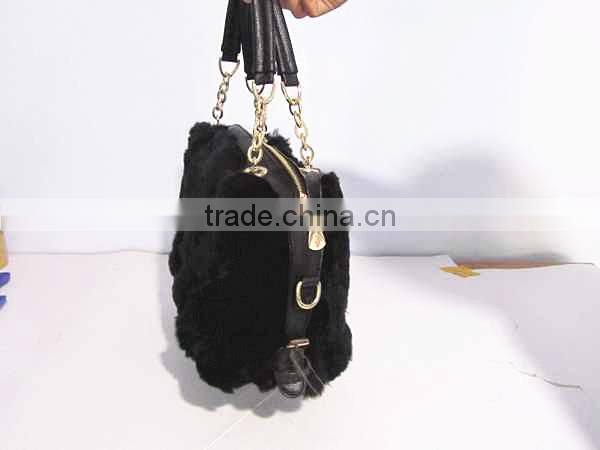 2015 Real mink leather and fur handbags