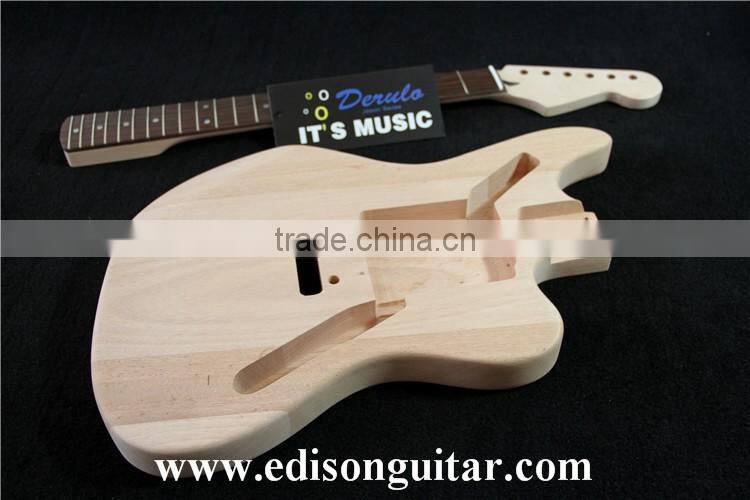 Quality Guitar Factory DIY Electric Guitar Kits Solid Mahagany Body MX-011