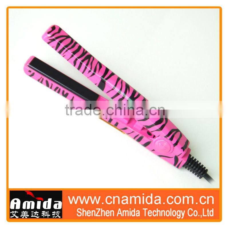 portable ceramic hair straightener for travel, ultrasonic infrared hair straightener