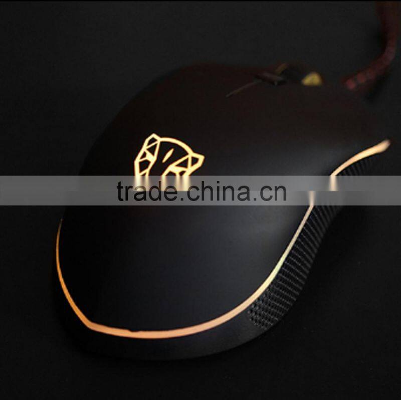 V40-4000DPI Optical Programmable Wired Gaming Mouse for PC/Laptop/Desktop, LED Colors, 6 Buttons