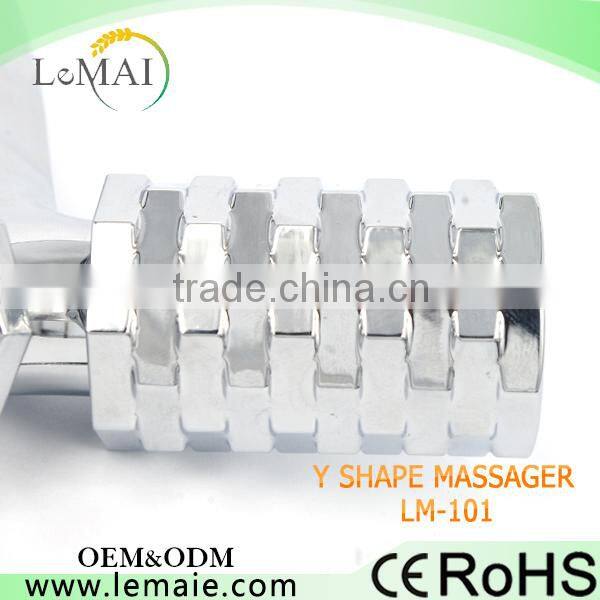 Handheld derma roller 3d Y shape body massager with solar funtion