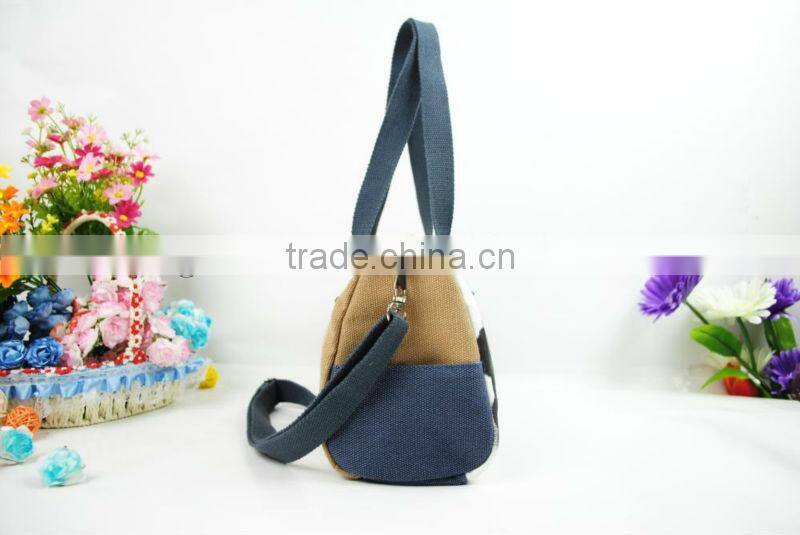 Chinese traditional style canvas lady's fashion bag