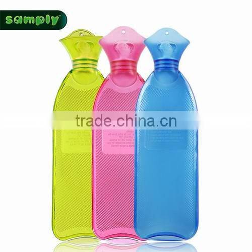 Medical-Grade 1000ml PVC warm water bottle slender pain relief