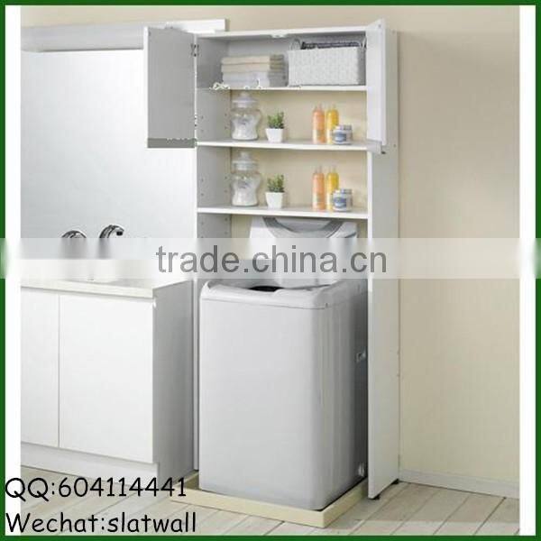 Tall wooden toliet cabinet