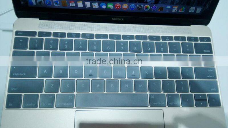 2015 new products TPU keyboard cover for macbook pro 12'