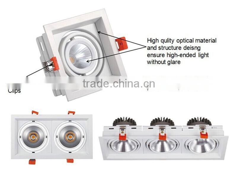 Factory price led downlight best selling for wholesales recessed grille down light