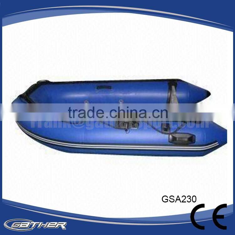 Gather 2016 best-selling pvc alumium floor inflatable boat for play