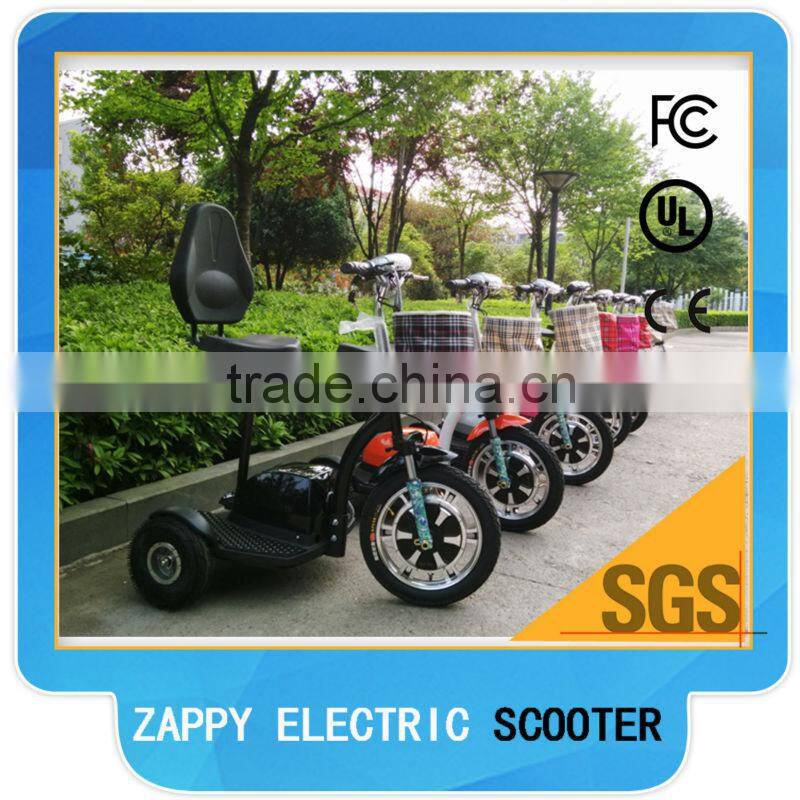 350-500w three wheel electric scooter zappy 3 wheel scooter for old people
