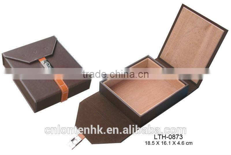 cohiba custom leather cigar packing box wholesale cigar gift set mini cigar case