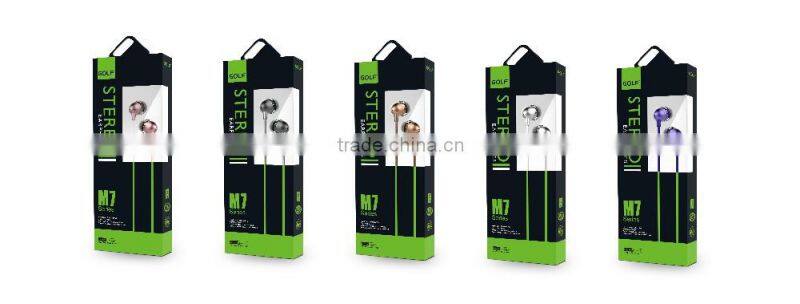 2016 High quality metal earphone,mobile phone earphone, earphone wholesale