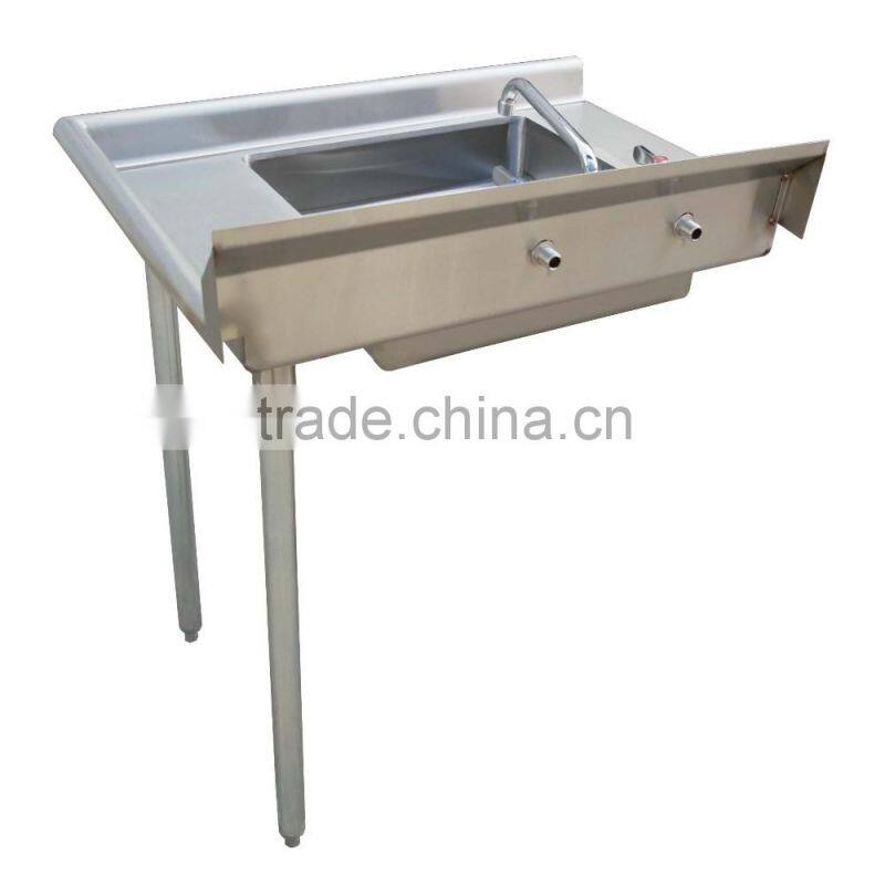 NSF Approval Stainless Steel Soiled Dish Table / Washing Table