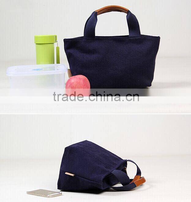 Canvas school lunch bag large space