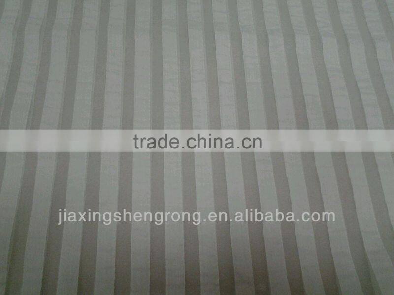 colorful and foam stripe organza fabric, best selling for dress