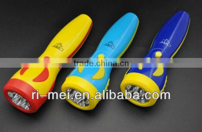 Saving energy / plastic material 3216 LED Torch with rechargeable