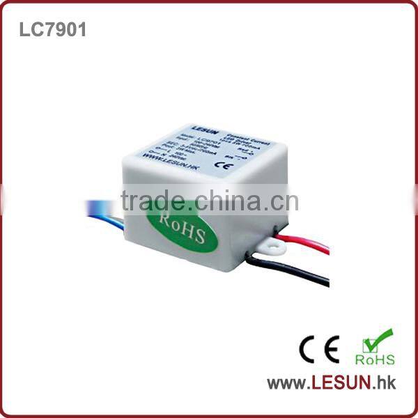 CE and Rohs approval 3W constant current led driver /power supply LC9701
