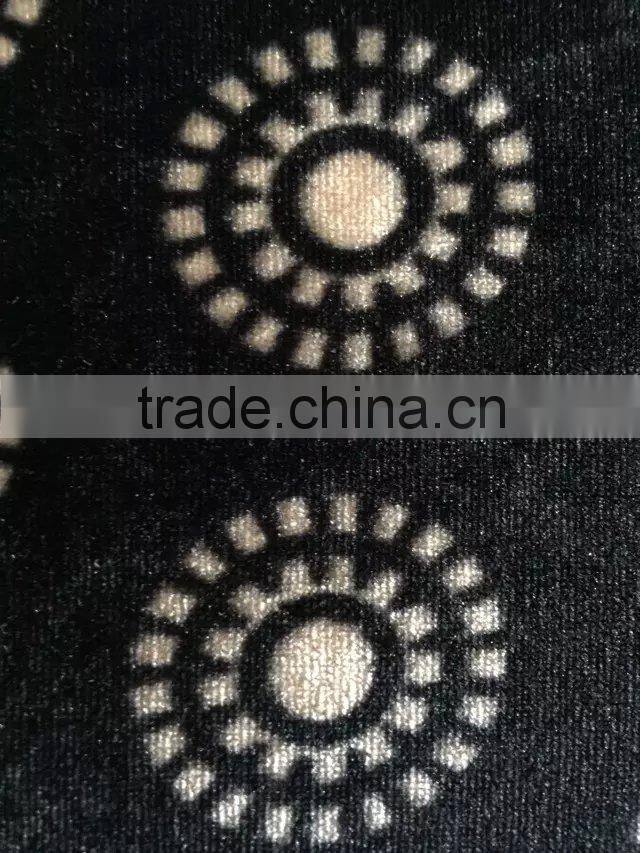 Round Flower Circle Pattern Ks Print Velvet For India