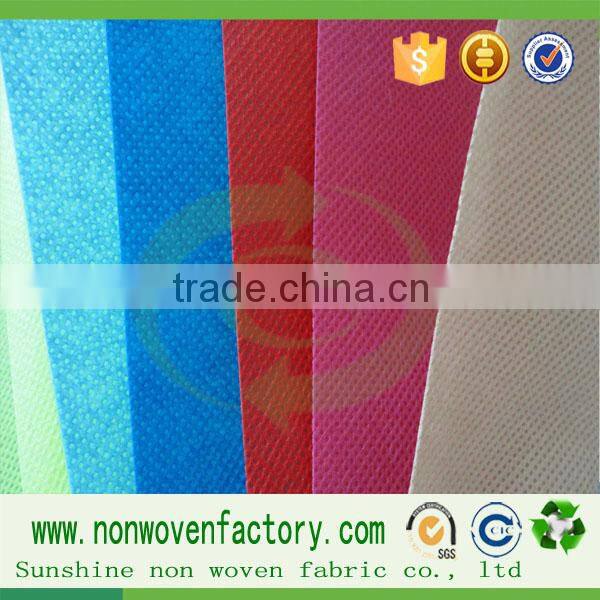 China factory non woven fabric company spunbond fabric white tablecloths