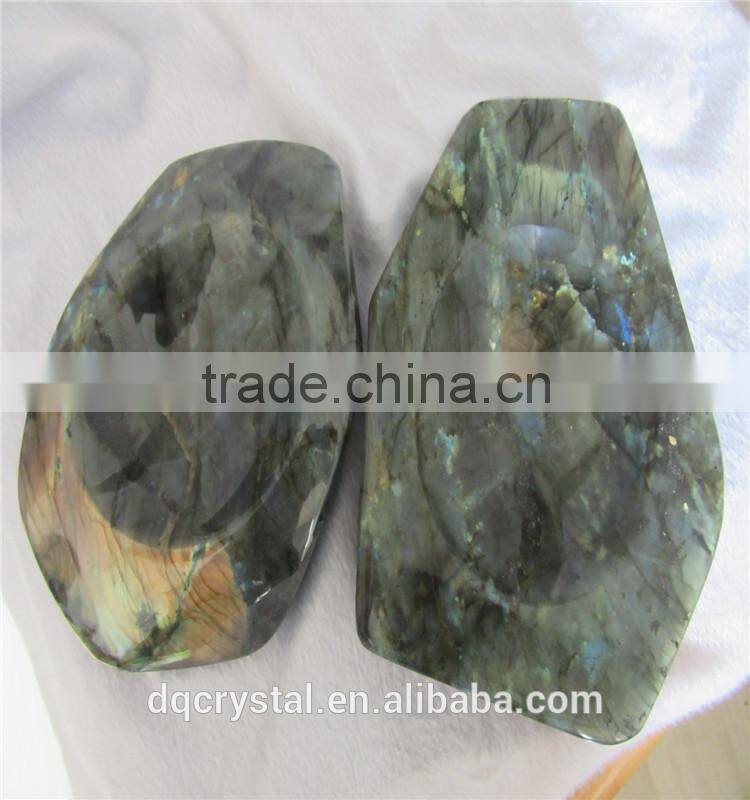 2015 hot sale labradorite crystal stone Ashtray for sale