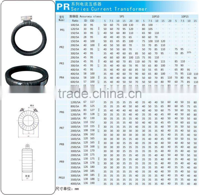 PR-1 series protective current transformer / transformers /split core current transformer