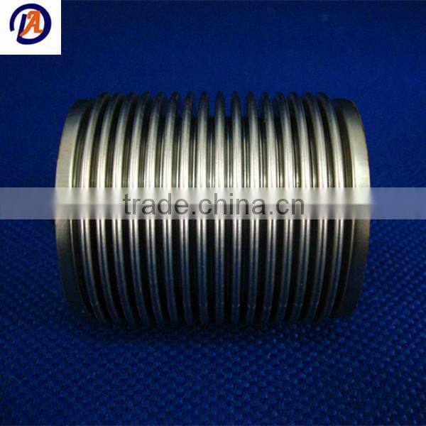 Flexible corrugated conduit tube with big diameter bellows and bellows assembly
