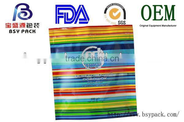 selling well all over the world laser easy tear 3 side seal zipper cooked meat pack bag export with congelado 20C