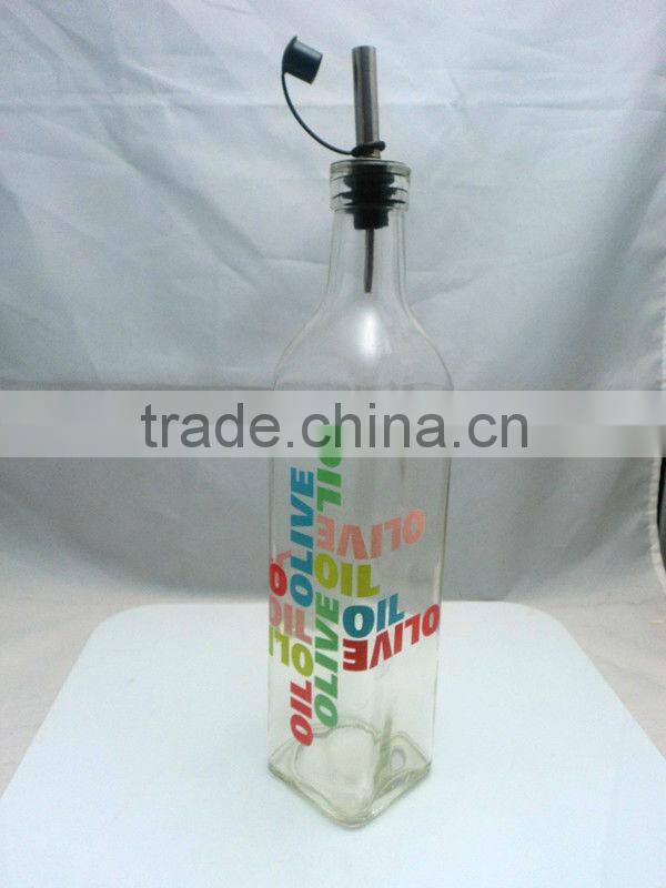 520ml glass oil vinegar bottle,oil dispenser