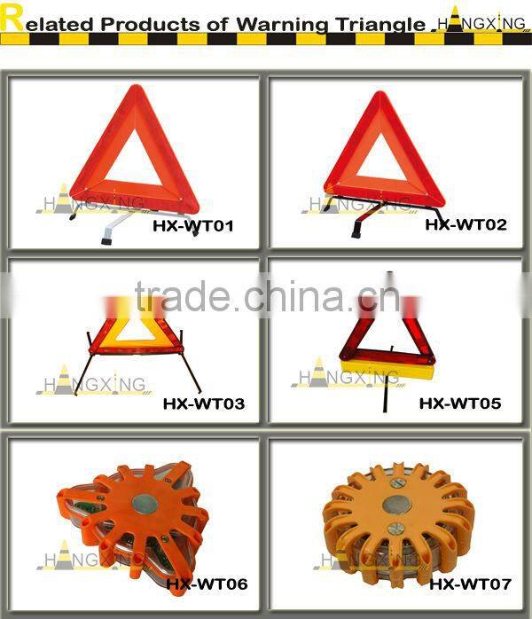 WT05 flashing light warning triangle