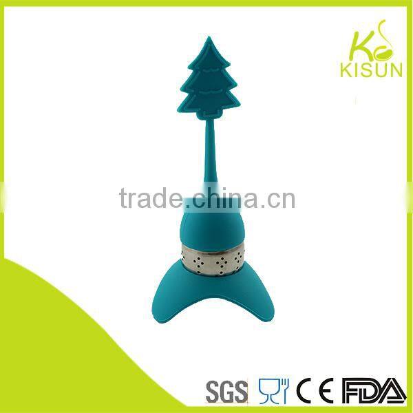 silicone tea strainer cute snowman tea accessories wholesale