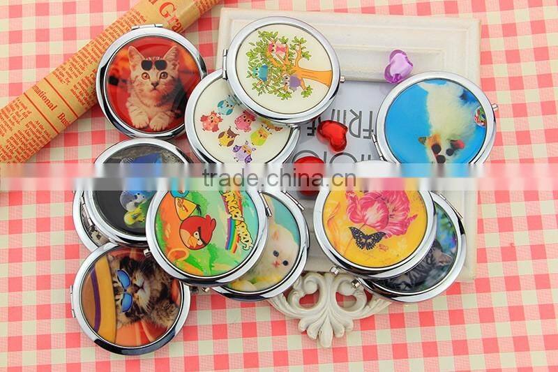 souvenir makeup metal pocket mirror