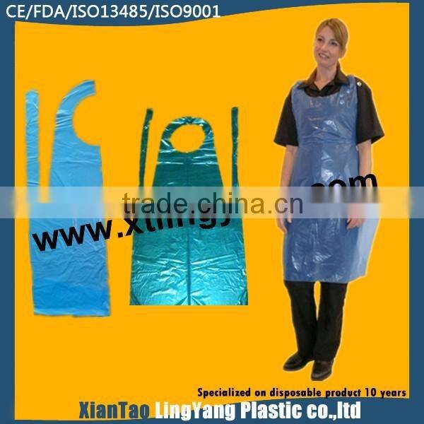 kids apron / plastic kitchen disposable apron