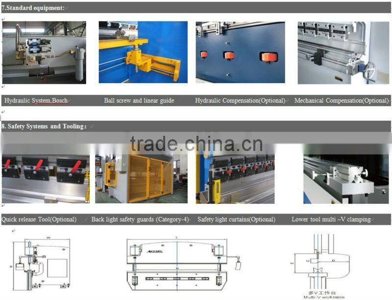 MB8 Series 300T/5000 Hydraulic Full Servo CNC 3 Axis Press Brake