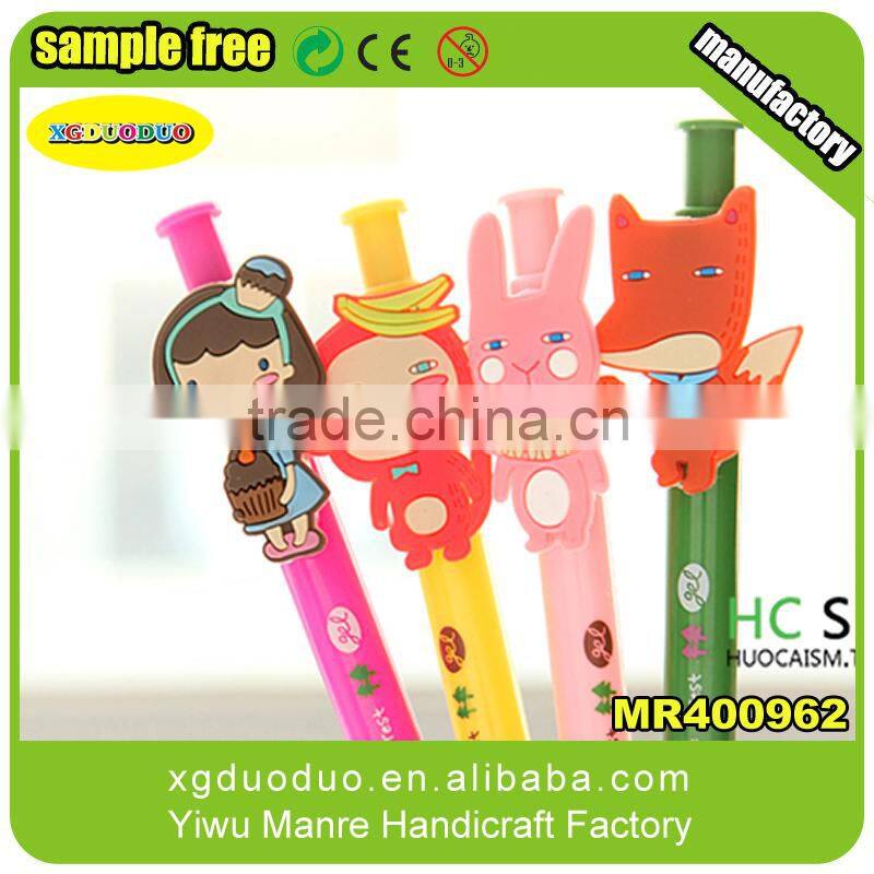 wholesale cheap 3D Spring cartoon people wooden ball pen