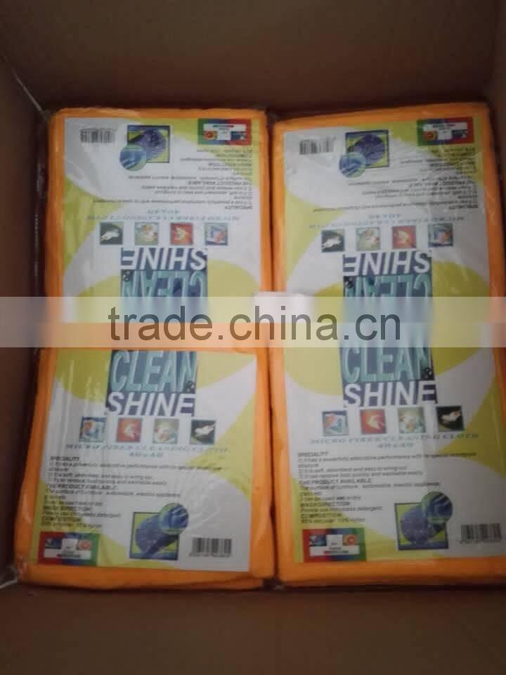 40x40cm bright color tea towel warp knitted microfiber towel 80% polyester 20% polyamide microfiber towel