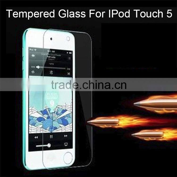 Anti Scratch full cover tempered glass screen protector for ipod touch 5