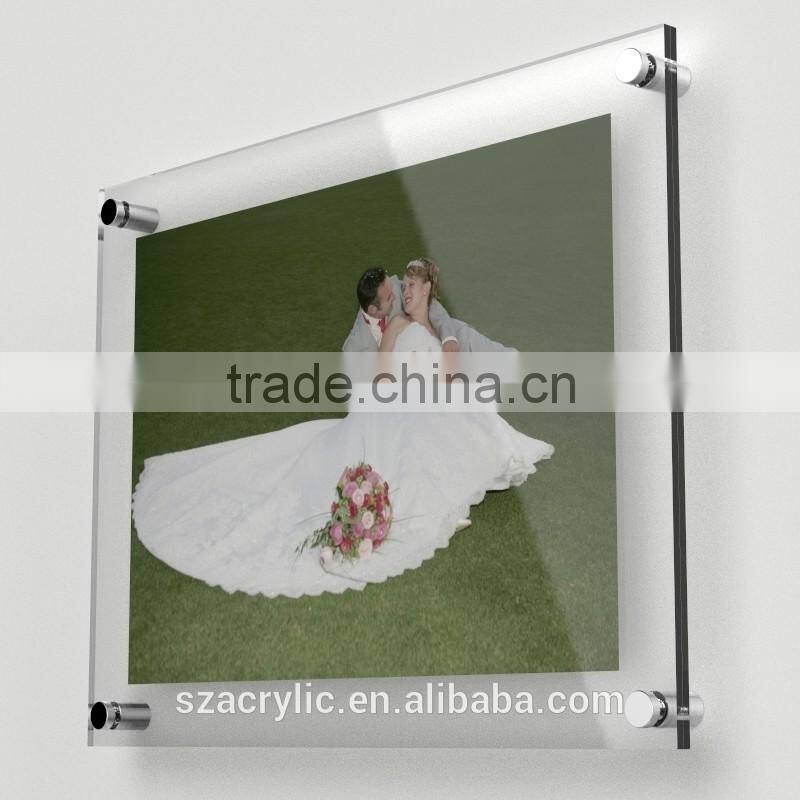 wall mount plexiglass frame