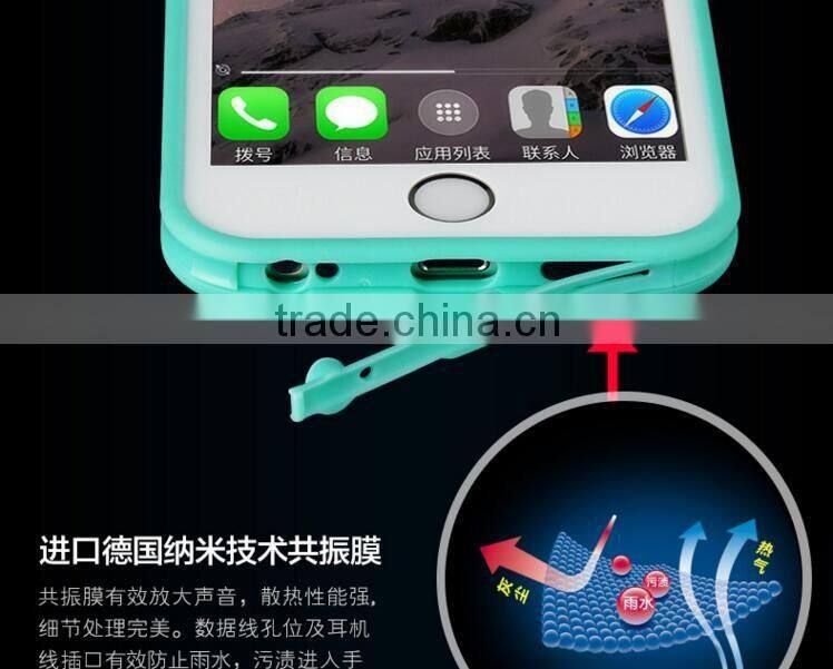 2015 Hot Selling Slim TPU Waterproof Cell Phone Cases for iPhone 6 & Plus