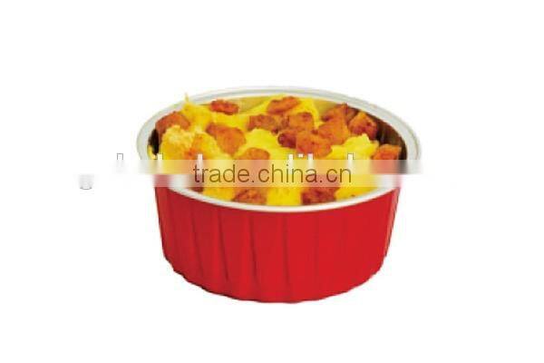 AP100B good quality square colorful aluminum foil baking cups box cup jelly ice cream cups pudding cupcakes