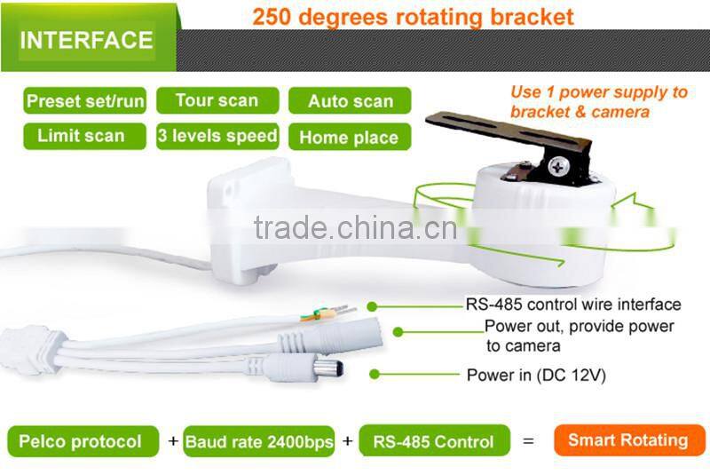 cctv camera pan tilt head smart rotating brackets waterproof