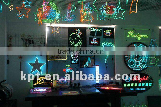 Waterproof multi color Welted el wire to make animated suits hoodies,shoelace,cap,shirt,hat,costume