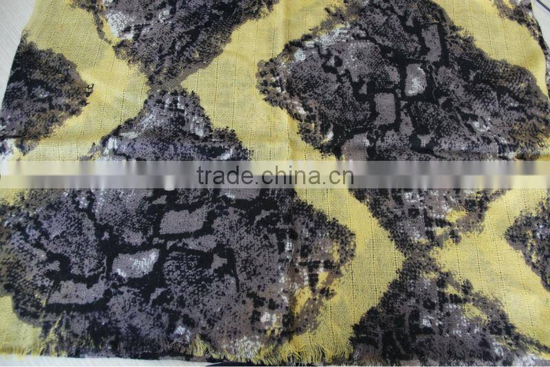 mixed colors worsted wool pashmina shawl