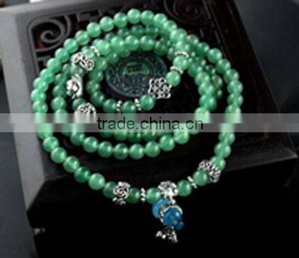 Natural Hign Quality Aventerine/Crystal/Agate Beads Bracelets on handmake