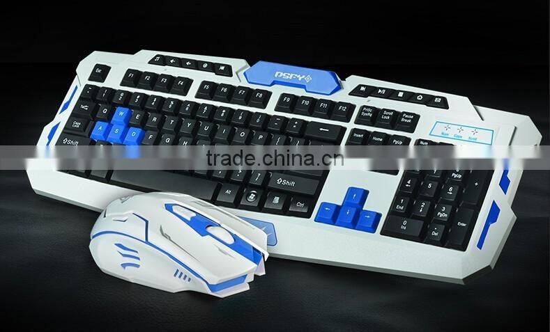 New Arrival HK8100 Intelligent Power Saving 2.4GHz USB Wireless Keyboard and Mouse(a set) for mechanical keyboard
