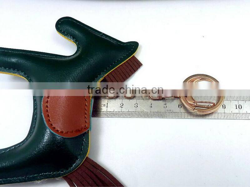 ITANLY style PU pony animals leather keychain with metal keychain keyring
