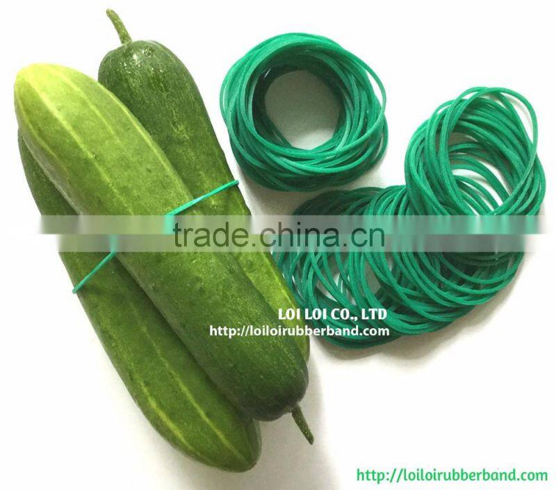 Green rubber band for Green onion - Tying vegetables and flowers rubber band