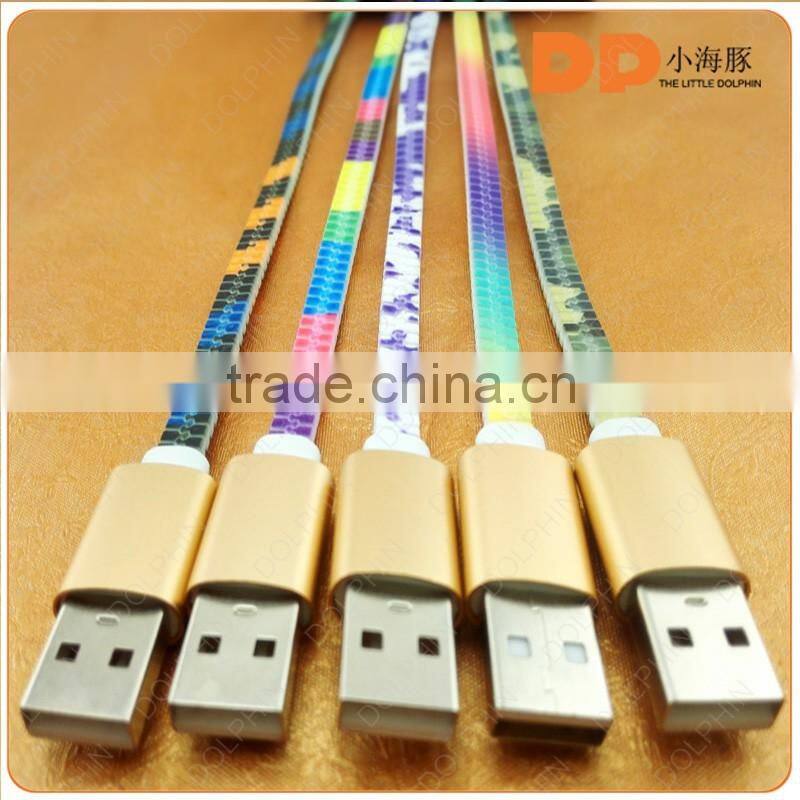 New Design 2 In 1 micro USB cable Charge and Sync USB Cable for mobile phones