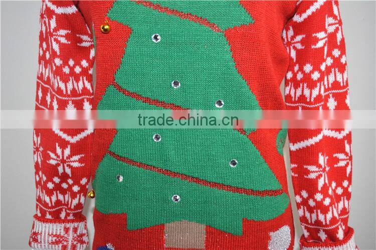 16JW53113 100%polyester christmas sweater